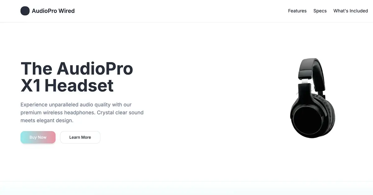 Screenshot of AudioPro Wired